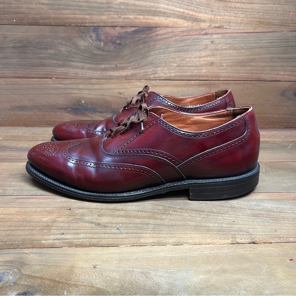 Bostonian Classics Oxford Formal Burgundy Shoes Lace-Up Men’s 10